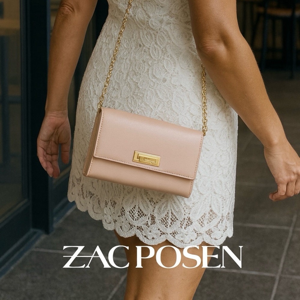 🌸ZAC Zac Posen crossbody purse evening preppy classic cocktail party night out